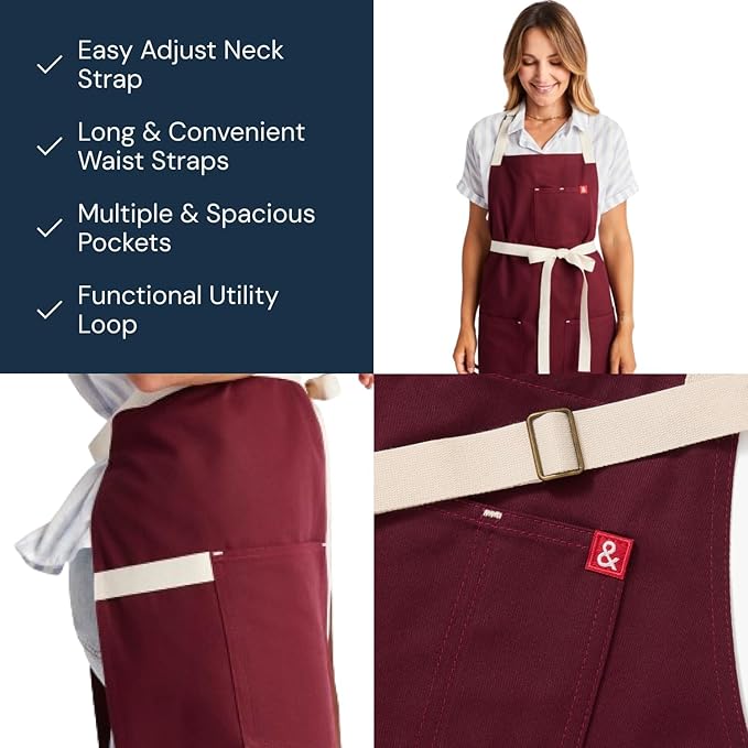 hedley & bennett Essential Apron - Image 3