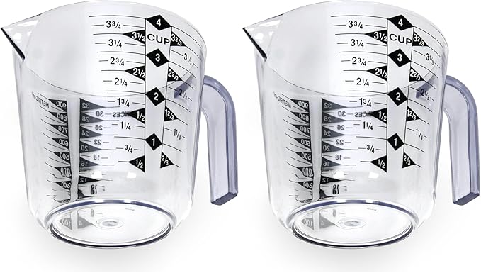 Chef Craft Select Plastic Measuring Cup, 4 Cup by MaxiAids