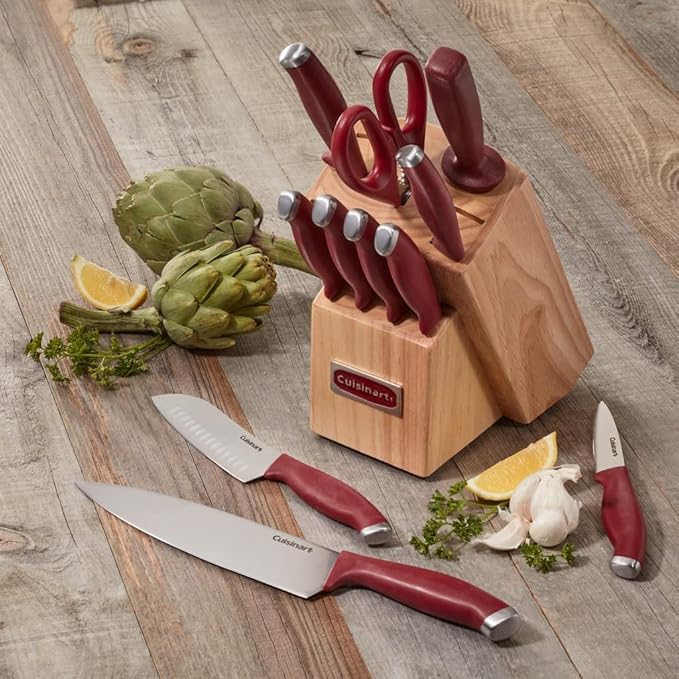 Cuisinart C77SSR-12P Color Pro Collection 12 Piece Knife Block Set - Image 7