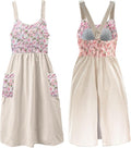 Uaussi Cotton Linen Apron Cross Back Work Apron by Uaussi