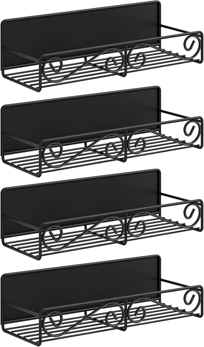 4 Pack Magnetic Spice Rack for Refrigerator by Hoopoton