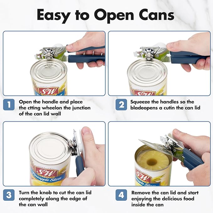 Can Opener Manual, COKORA Can Openers Hand Held - Image 3