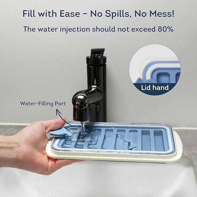 Lily's Home Flexible Silicone Ice Cube Tray - Image 3