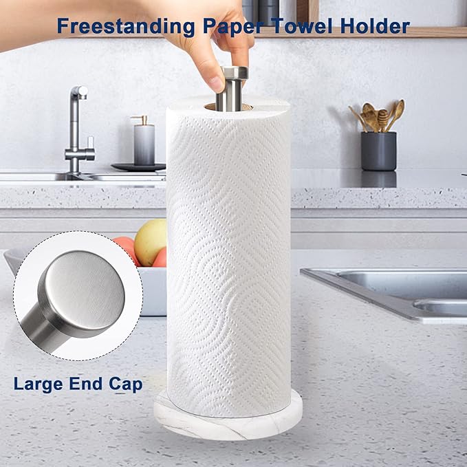NearMoon Standing Paper Towel Holder, Kitchen Paper Towel Tissue Holder- - Image 5