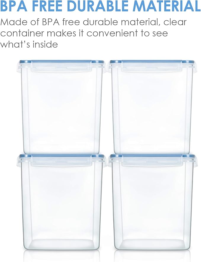 Vtopmart Food Storage Containers 2.5L / 84.5oz, 4 Pieces BPA Free Plastic - Image 6