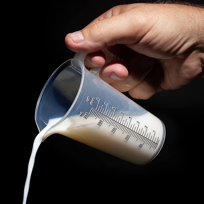 8oz 1 Cup Measure Pitcher with Convenient Conversion Chart– Food Grade - Image 3