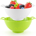 Meadow Lane 6-inch Small Colander, Dishwasher Safe, Double Handles, Compact by MeadowLane