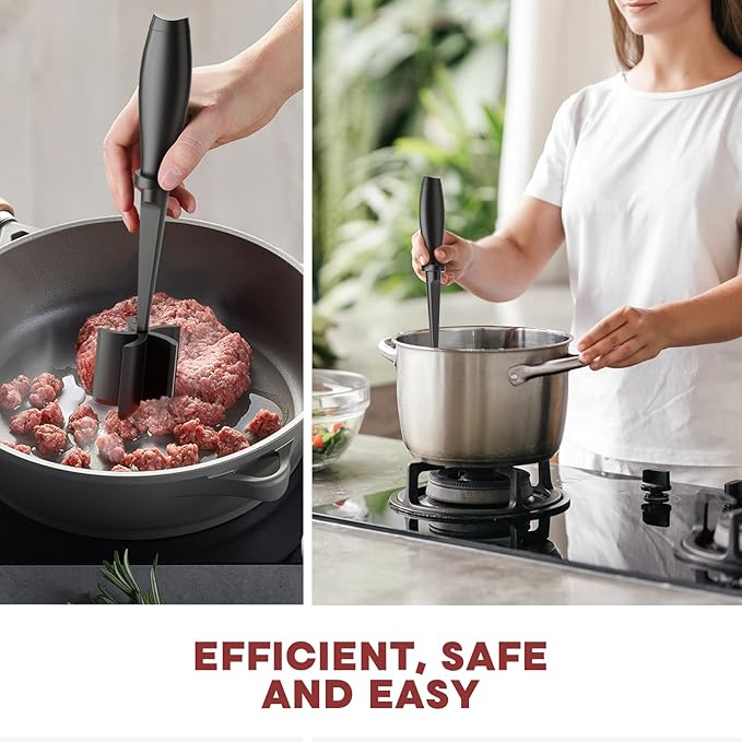 Meat Chopper, Hamburger Grinder, Premium Heat Resistant Smasher - Image 6