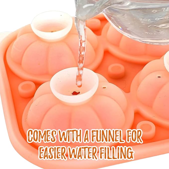 Orange 3D Pumpkin Ice Cube Tray - Image 6