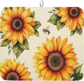 Spring Summer Dish Drying Mat 16x18 Inch Absorbent Reversible Sunflower Drying by Kawani