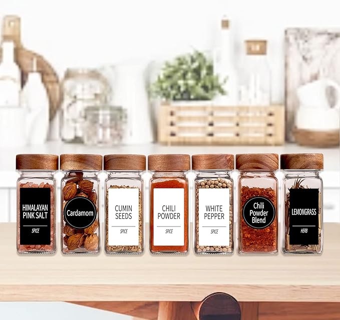 Churboro 24 Spice Jars with 547 Labels - Image 2