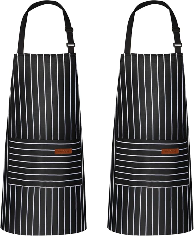 VALOME 2 Pack Kitchen Aprons, Apron by VALOME