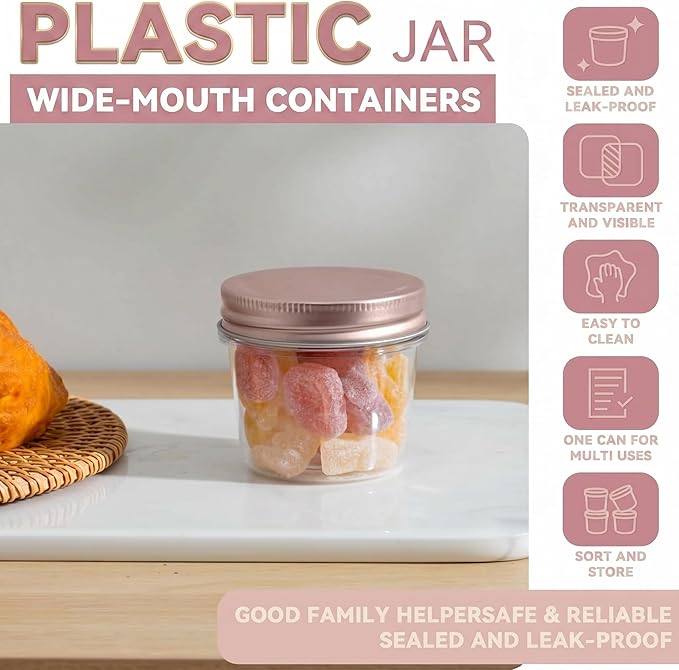 novelinks 4 oz Small Plastic Jars - Image 3