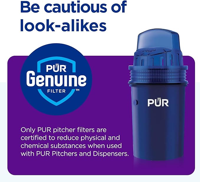 PUR Water Pitcher & Dispenser Replacement Filter 2-Pack, Genuine PUR Water - Image 7