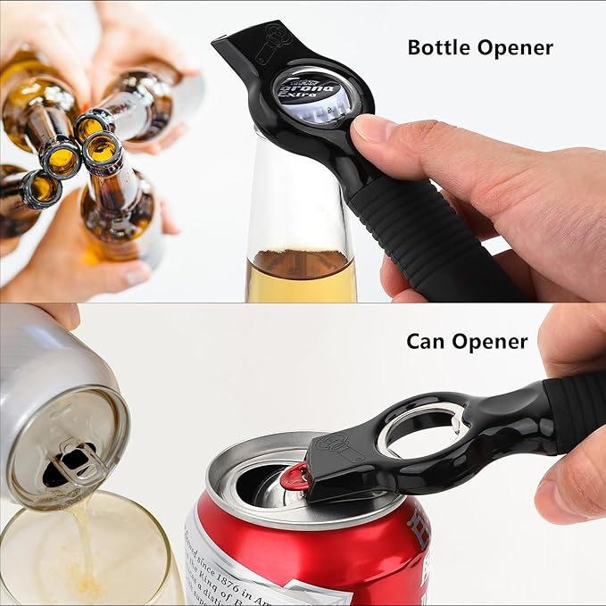 2-Pack Magnetic Beer Bottle Opener & Soda Can Opener, 2-in-1 Bottle Opener and - Image 3