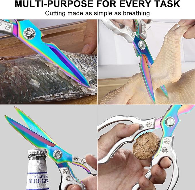 CGBE Kitchen Scissors, Heavy Duty Dishwasher Safe Food Scissors - Image 5