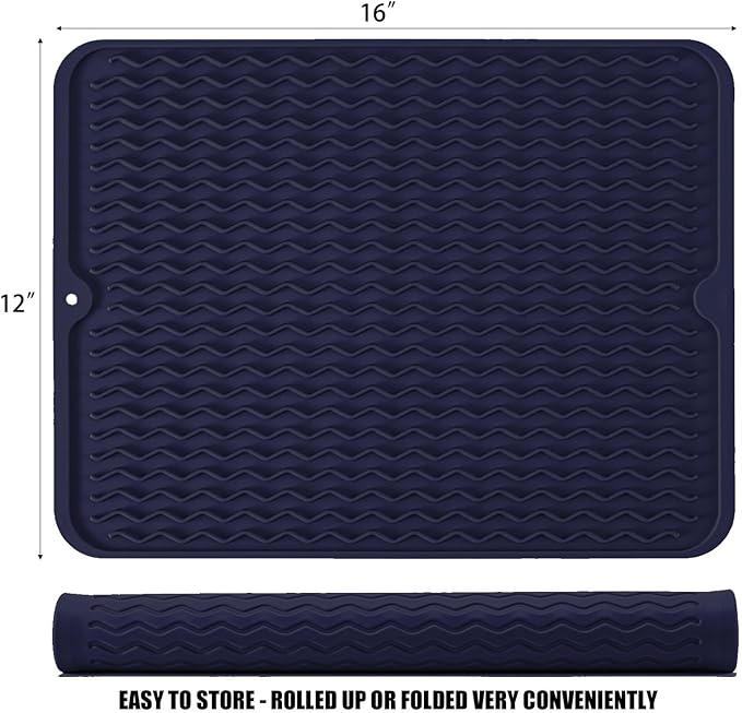 Silicone Dish Drying Mat for Multiple Usage, Easy clean, Eco-friendly, - Image 2