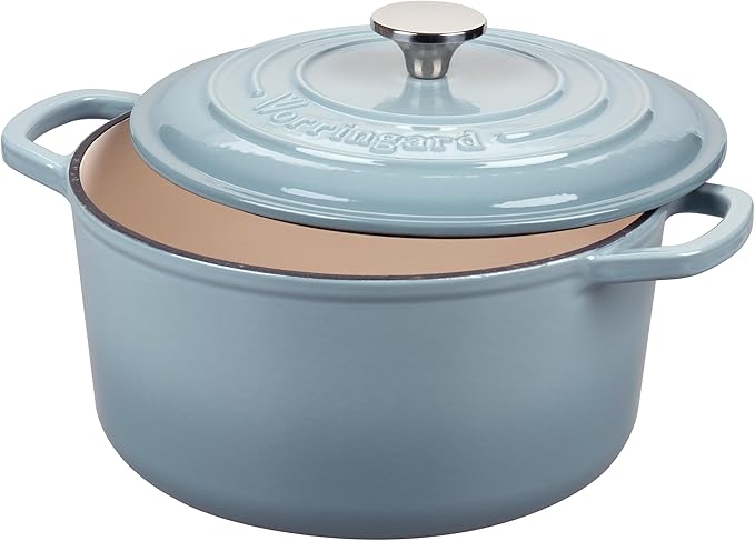 VORRINGARD Enameled Cast Iron Dutch Oven Pot - Image 4