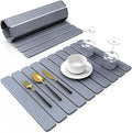 Large Stone Dish Drying Mat for Kitchen Counter, Collapsible Quick Dry Stone by Incenseburner