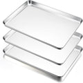 E-far Large Baking Sheets Set of 3, 20”x14” Stainless Steel Cookie Sheet Pans by E-far