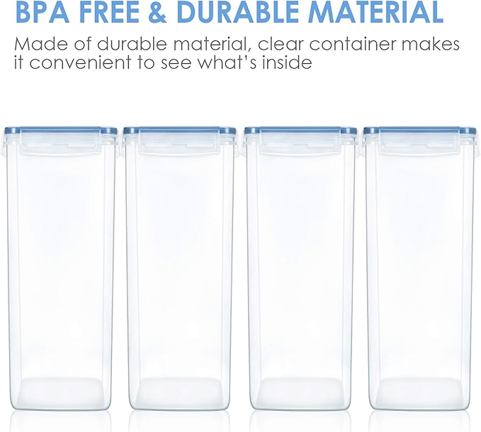Vtopmart Extra Large Tall Airtight Food Storage Containers 4 Pieces 5.9qt / - Image 3