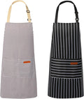 VALOME 2 Pack Kitchen Aprons, Apron by VALOME