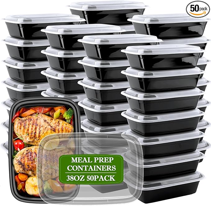 RANLITTLE Meal Prep Containers Reusable 38oz by RANLITTLE