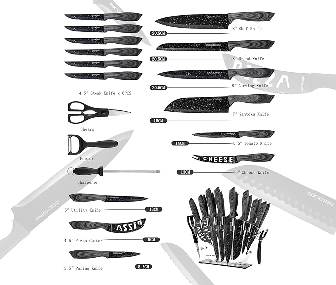all in one Kitchen Knife Set - Image 3