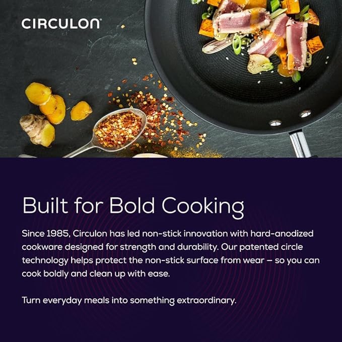 Circulon Symmetry Hard Anodized Nonstick Induction Frying Pan Twin Pack - Image 11
