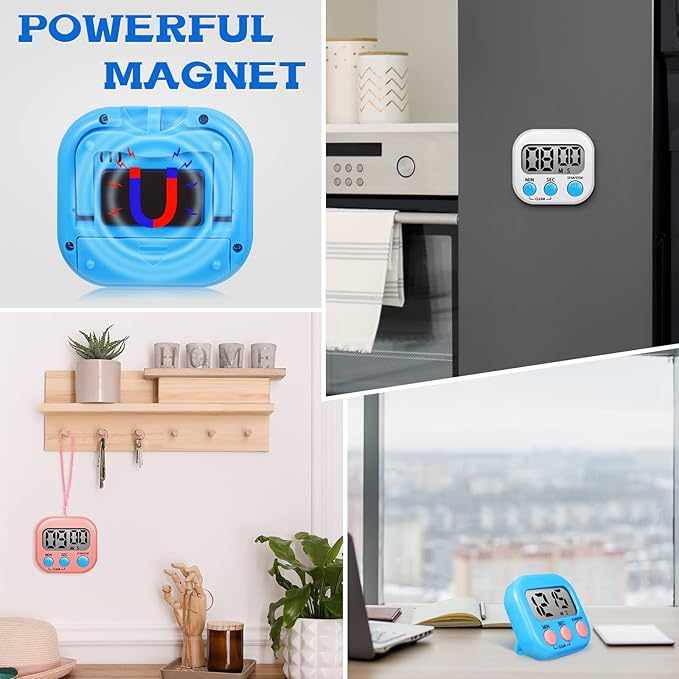 Flutesan 6 Pack Digital Kitchen Timer First Day of School Back to School - Image 3