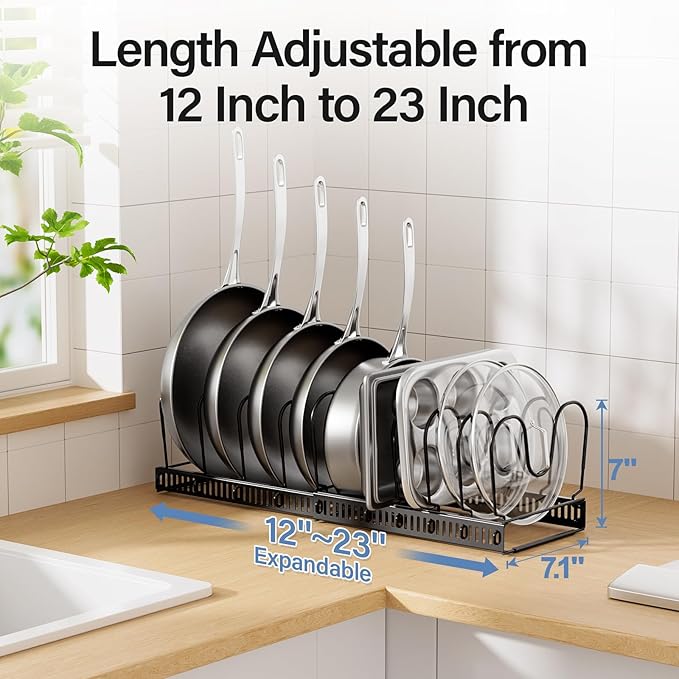 ORDORA Pots and Pans Organizer under Cabinet - Image 3