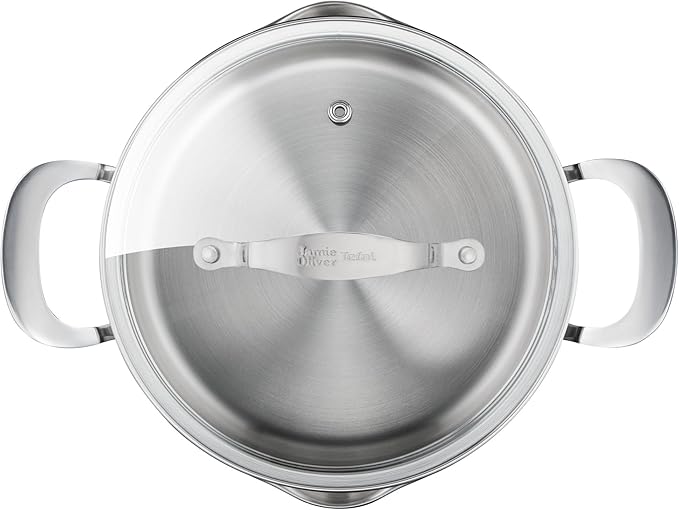 Jamie Oliver by T-fal Cook Smart 10-Piece Cookware Set, Uncoated Stainless Steel - Image 2