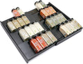 Bamboo Spice Drawer Organizer, Expandable 4 Tier Spice Rack by Thalomely