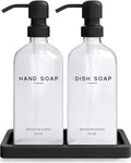 Glass Hand and Dish Soap Dispenser Set by Brighter Barns by BrighterBarns