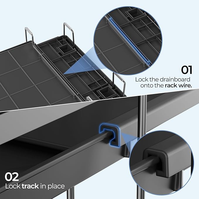 Large Dish Drying Rack, Expandable Dish Rack - Image 9