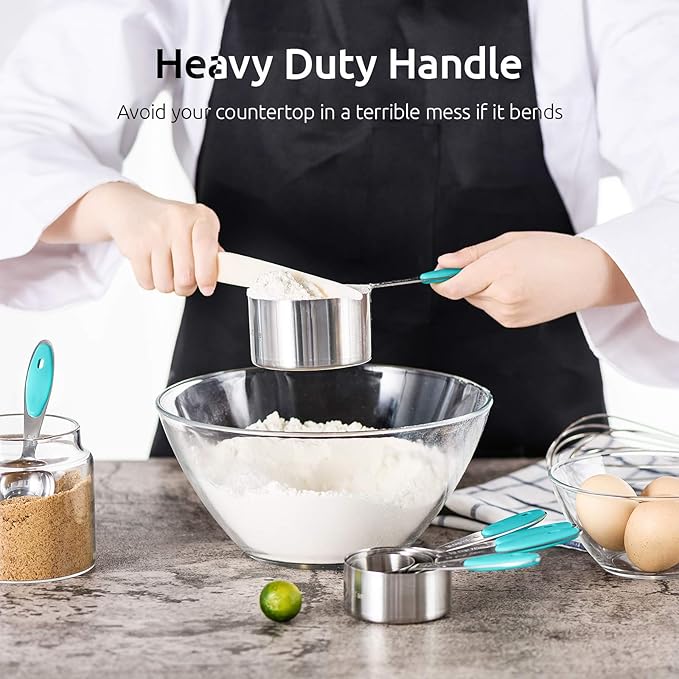 Measuring Cups : U-Taste 18/8 Stainless Steel Measuring Cups and Spoons Set of - Image 5