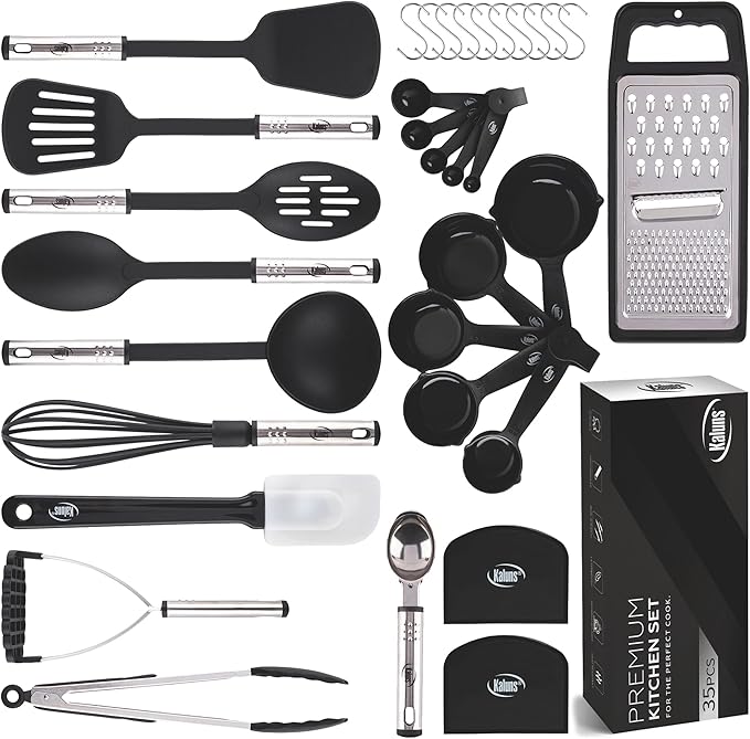 Kitchen Utensils Set 35 PCS Cooking Utensils Set, Nonstick and Heat Resistant by Kaluns%C2%AE