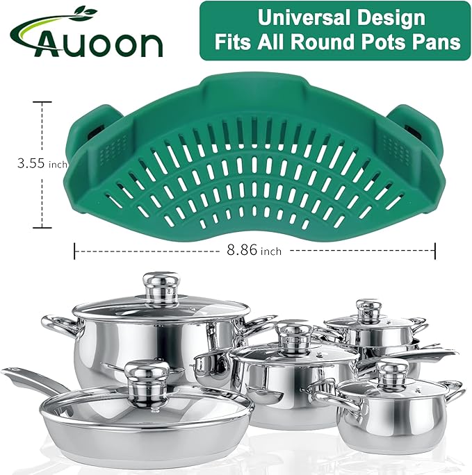 AUOON Clip On Strainer Silicone - Image 2