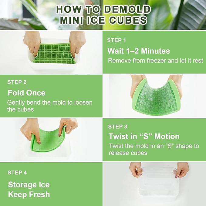 Mini Ice Cube Trays for Freezer - Image 3