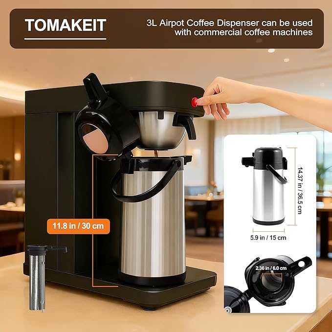 TOMAKEIT Airpot Coffee Dispenser - Image 5