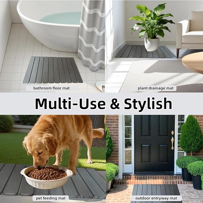 Large Stone Dish Drying Mat for Kitchen Counter Sink Bathtub, Diatomaceous - Image 7