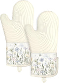 Slohif Long Silicone Oven Mitts Heat Resistant by Slohif