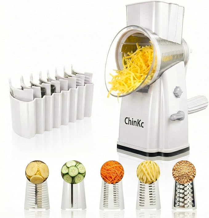 Upgrade Rotary Cheese Grater Shredder by ChinKc