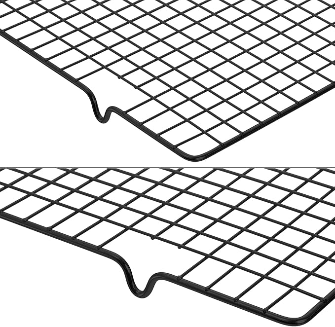 Tebery 4 Pack Black Heavy-Duty Wire Cooking Rack Baking Racks, Nonstick Baking - Image 3