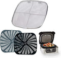 Replacement Stainless Steel Splatter Shield and Reusable Silicone Liner Set by KINLYBO