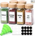 ComSaf 4 oz 6Pcs Glass Spice Jars by ComSaf