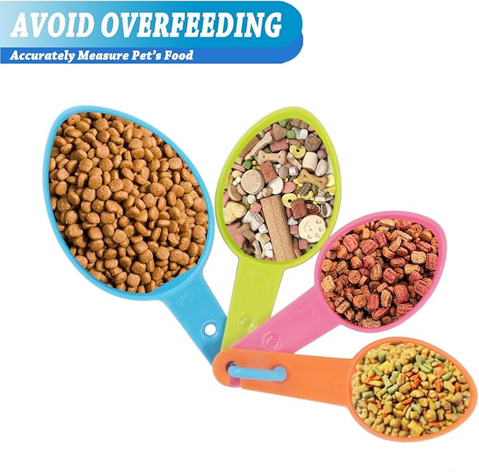 HINMAY Pet Food Scoops Plastic Measuring Cups Set - Image 3