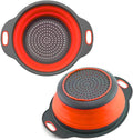 Red Round Silicone Collapsible Colander – Silicone Round Kitchen Strainers by KillersInstinctOutdoors