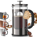 Veken French Press Coffee Maker 34oz, No Plastic Touching Cafe, Thickened Glass by Veken