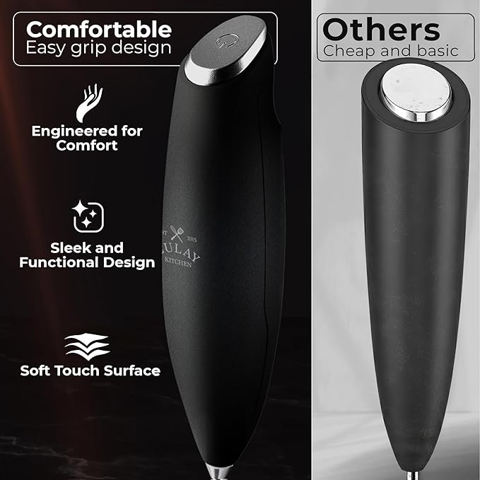 Zulay Kitchen Patented Tornado Triple Whisk Milk Frother - Image 4